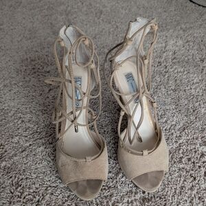 Suede Nude Stilletos Sz 7.5